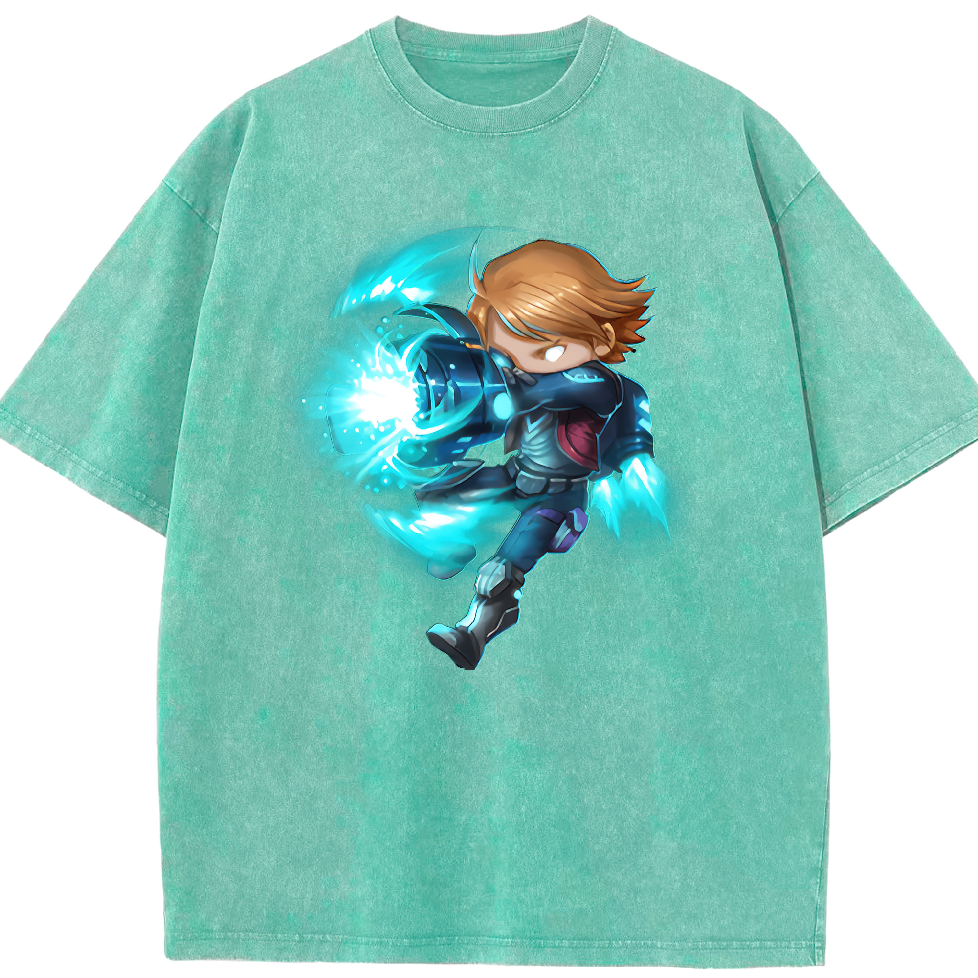 リーグ・オブ・レジェンド League of Legends LOL 綿100% ヴィンテージ風 半袖Tシャツ（フロントプリント）